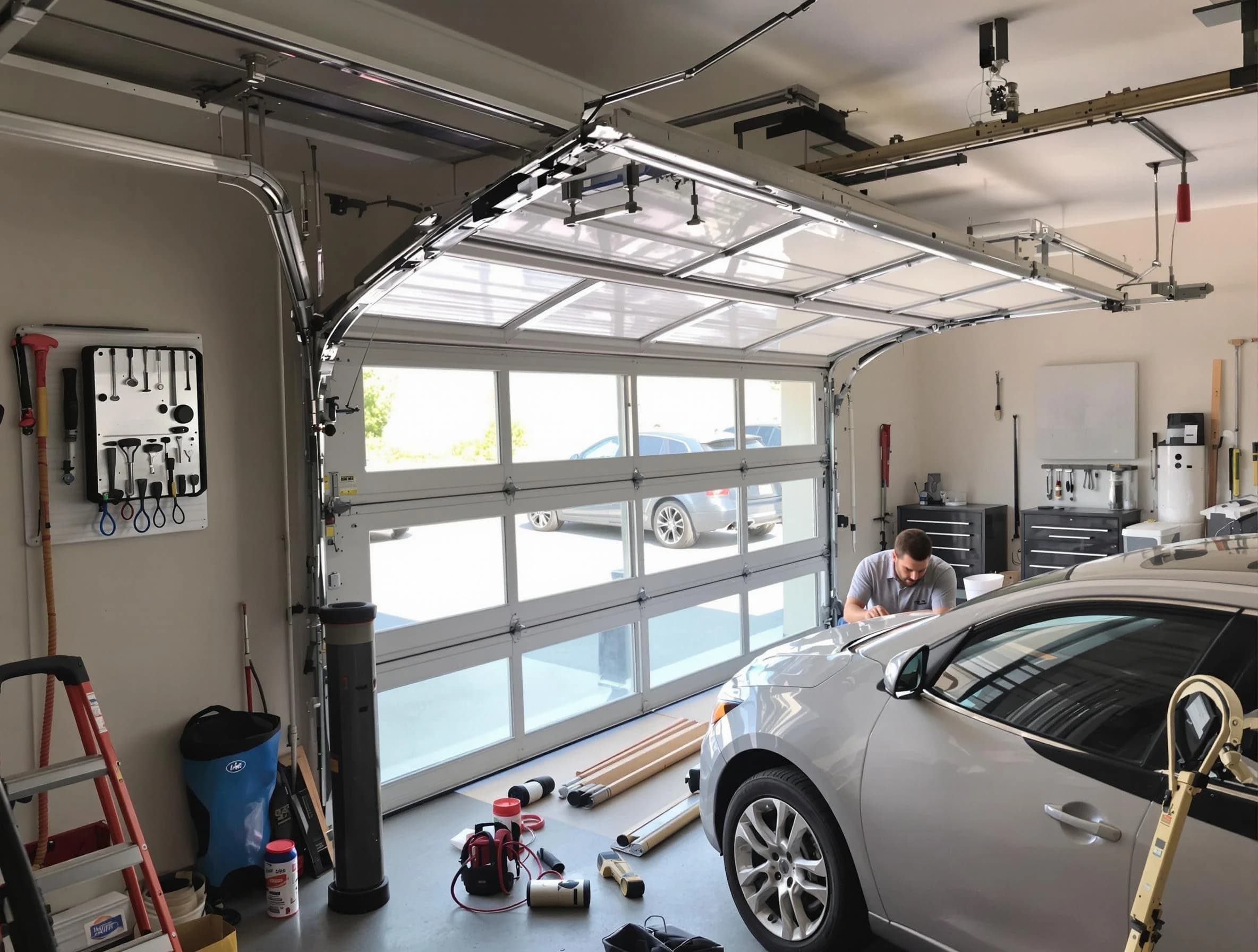 Garage door noise reduction service by Paradise Hills Garage Door Repair in Paradise Hills
