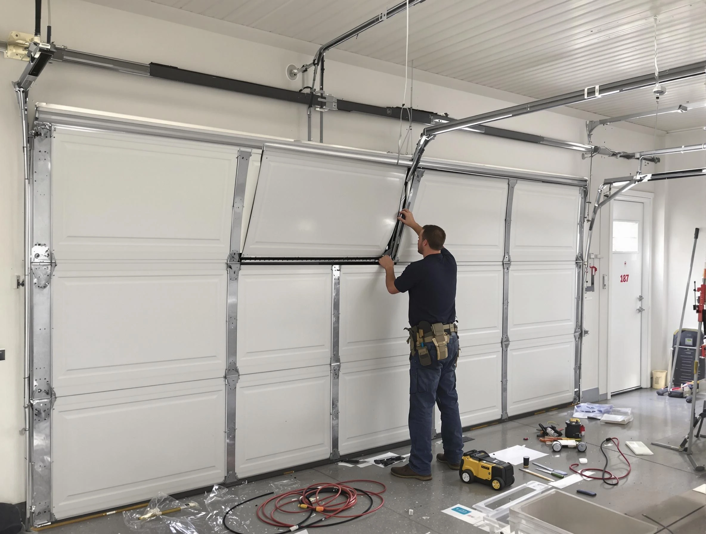 Garage Door Section Replacement in Paradise Hills